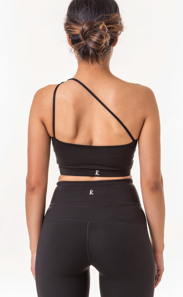 Reckless one shoulder top - Black